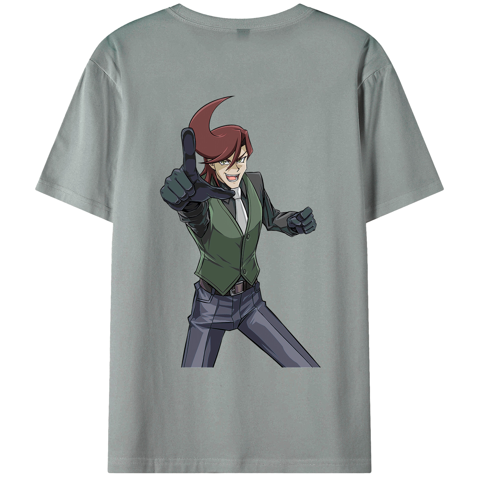 （画像用） 遊☆戯☆王 Yu-Gi-Oh! 綿100％ メンズ半袖Tシャツ（バックプリント） 通気性
